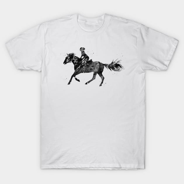 Horse Riding T-Shirt by erzebeth